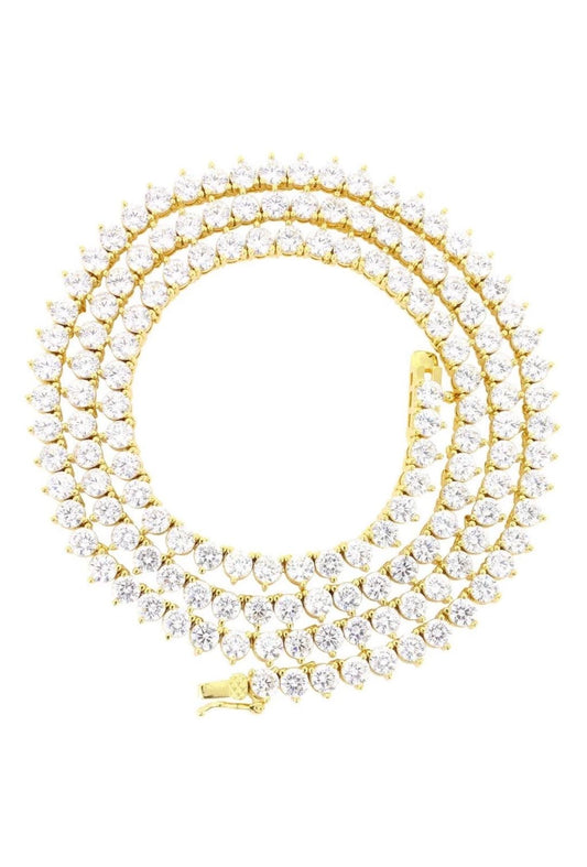 Tennis Chain Three prong 4mm