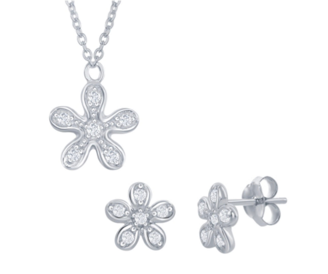Set Flower Cz
