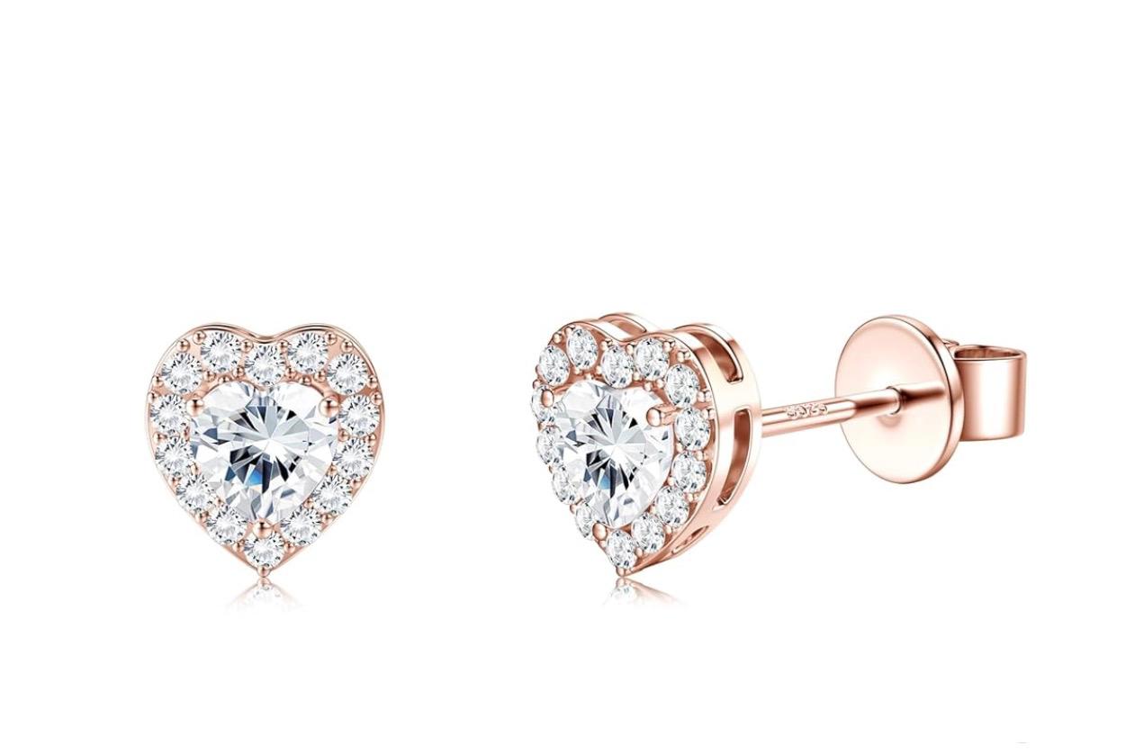 Pantallas de Corazón Rose Gold