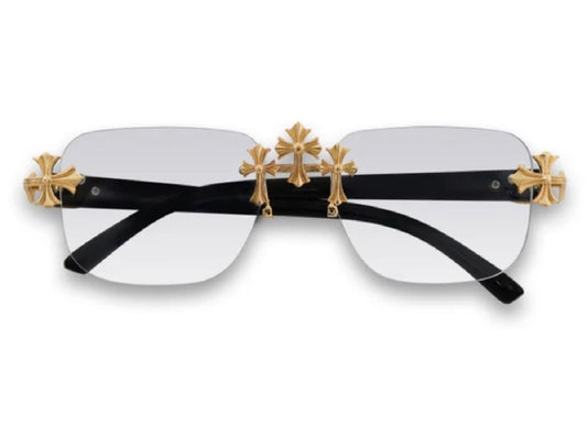 Sunglasses Clear Triple Cross