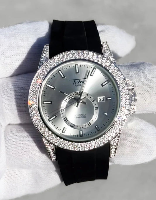 Techno Pave Silver Micro Pave