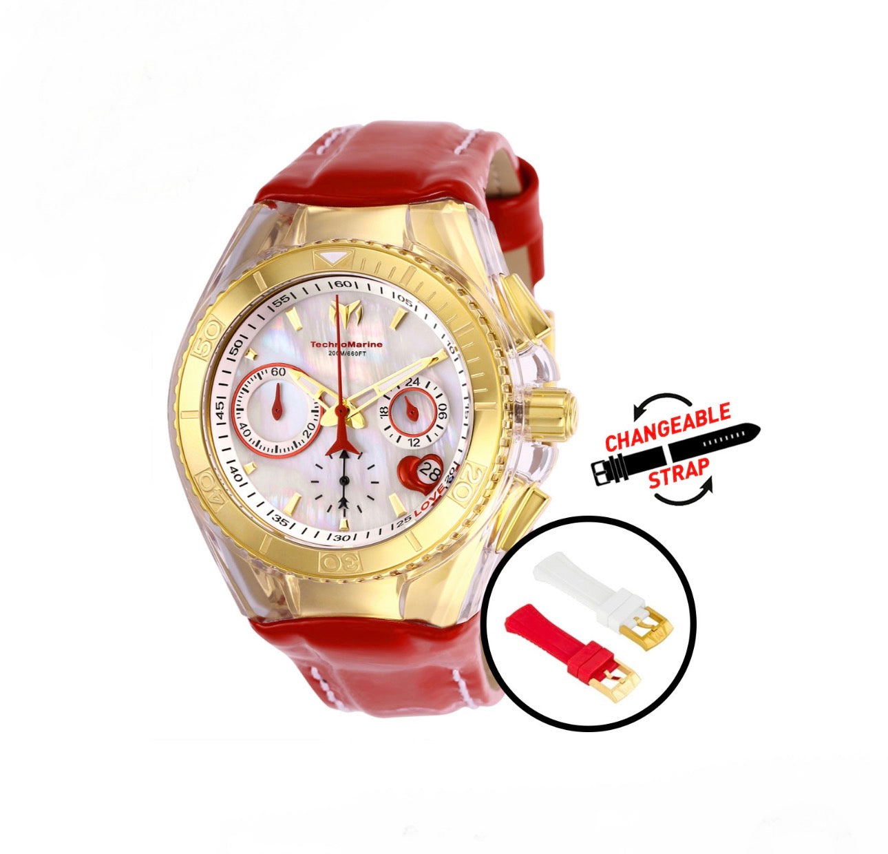 TechnoMarine Cruise Valentine 40mm Interchangeable Strap