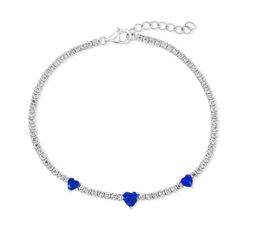 Pulsera Tennis Bracelet Sapphire CZ