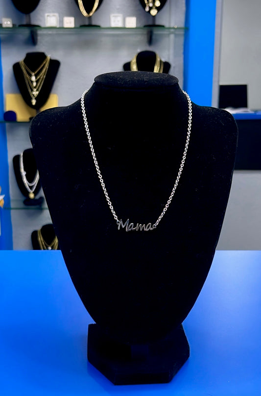 Collar “Mamá” Silver Stainless Steel