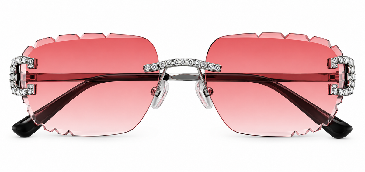 Sunglasses Pink Gradient Lens Ice