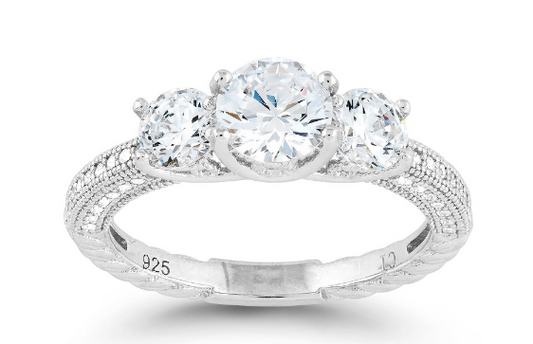 Sortija Triple Diamond Micro Cz