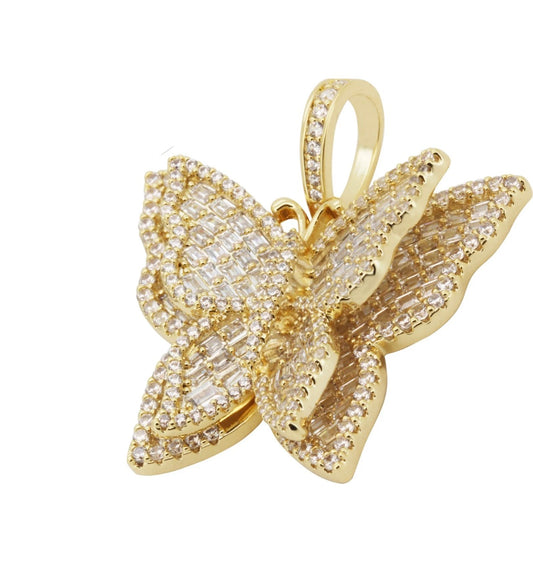 Pendant de mariposa doble