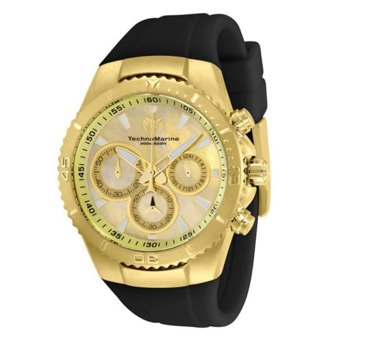 TechnoMarine Manta Sea Unisex Watch w/ Mother of Pearl Dial - 40mm. Black