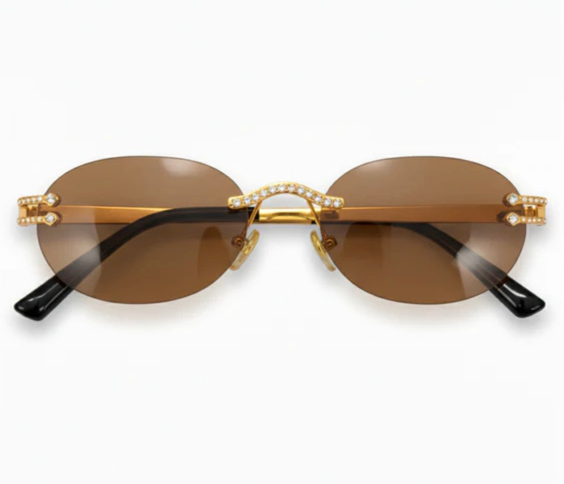 Sunglasses Brown Gradient Lens Ice