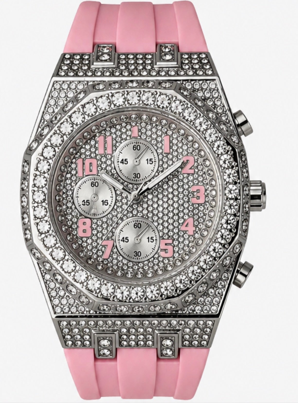Techno Pave 43 mm Pink strap