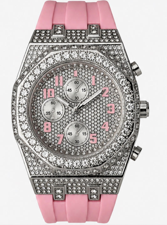 Techno Pave 43 mm Pink strap