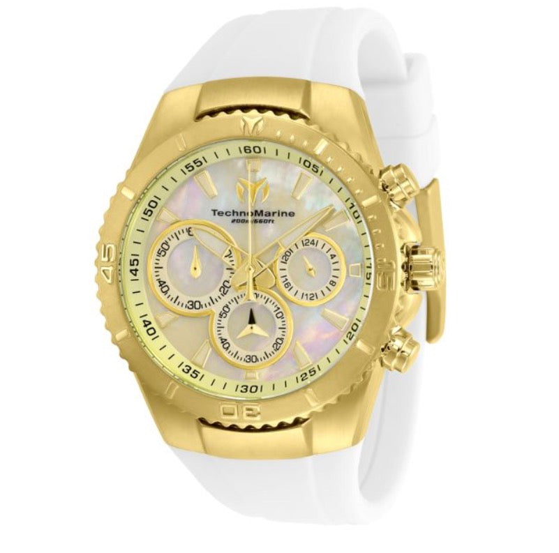 TechnoMarine Manta Sea Women's Watch w/ Mother of Pearl Dial - 40mm, White