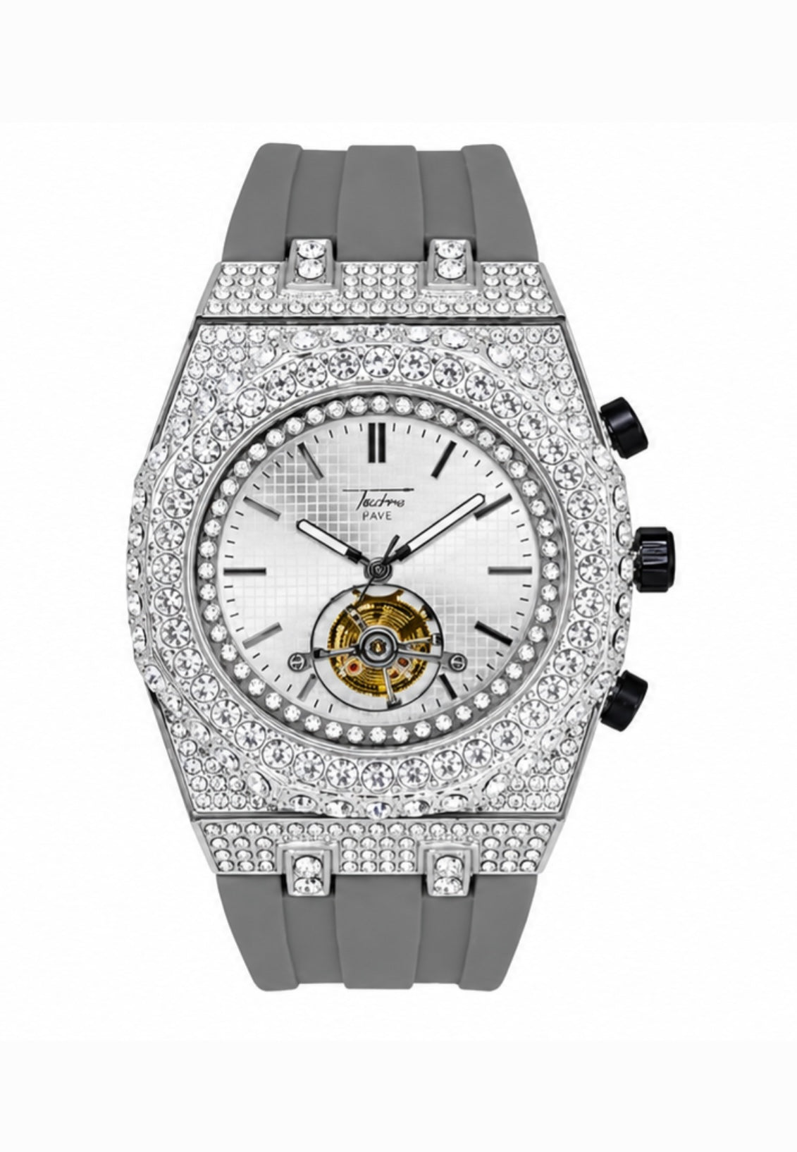 Techno Pave 43mm gray strap