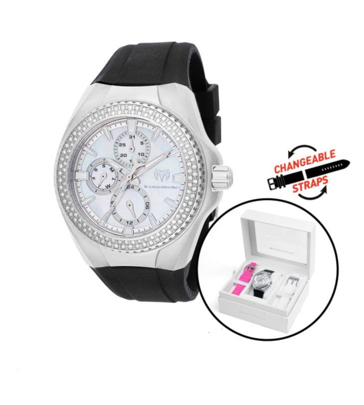 TechnoMarine Cruise California 0.5 Carat Diamond Unisex Watch w/ Mother of Pearl Dial - 40.57m