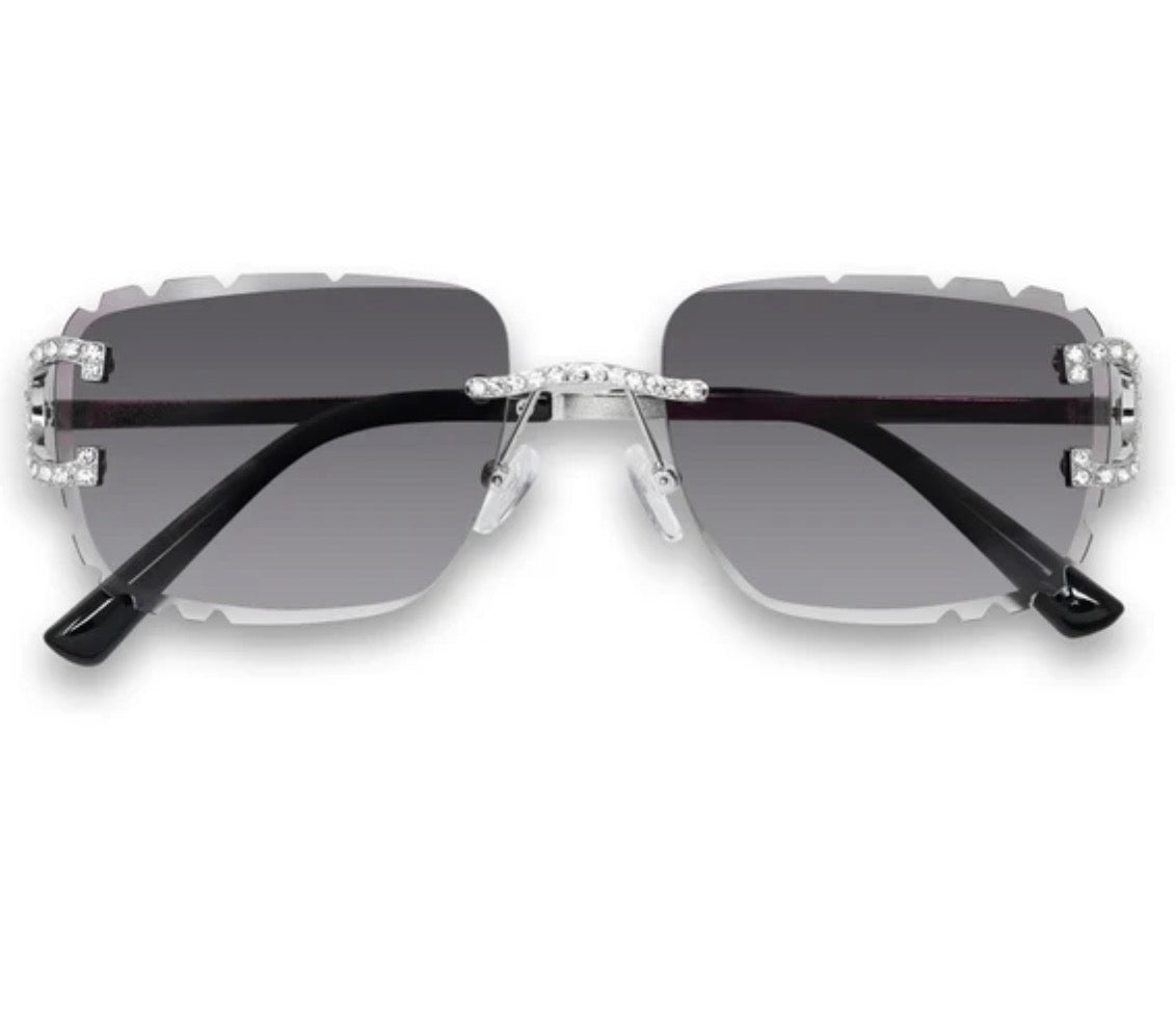 Sunglasses ice smoke gradient black