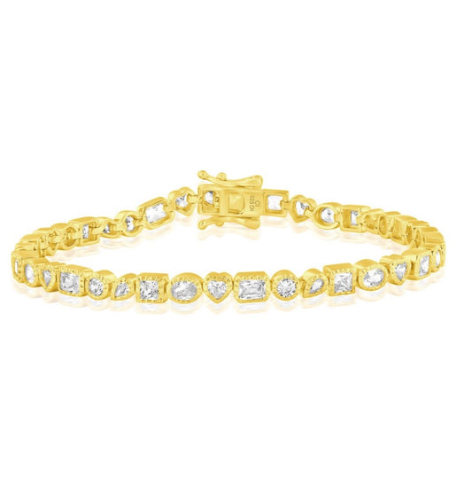 Pulsera Bracelet multi shaped cz