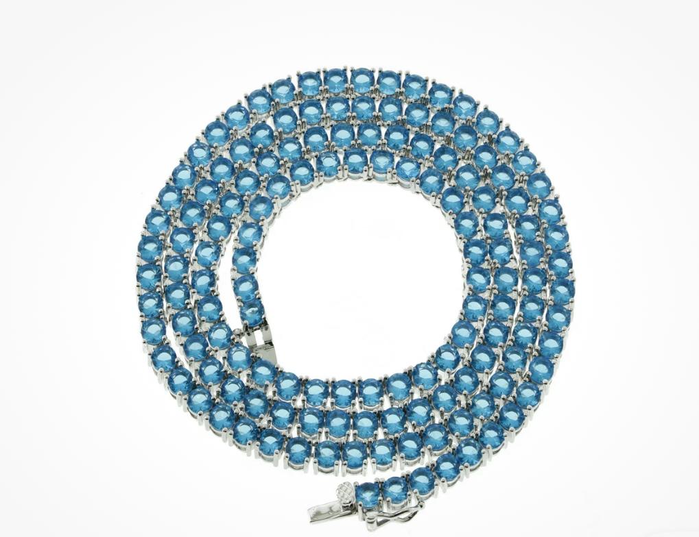 Tennis chain azul