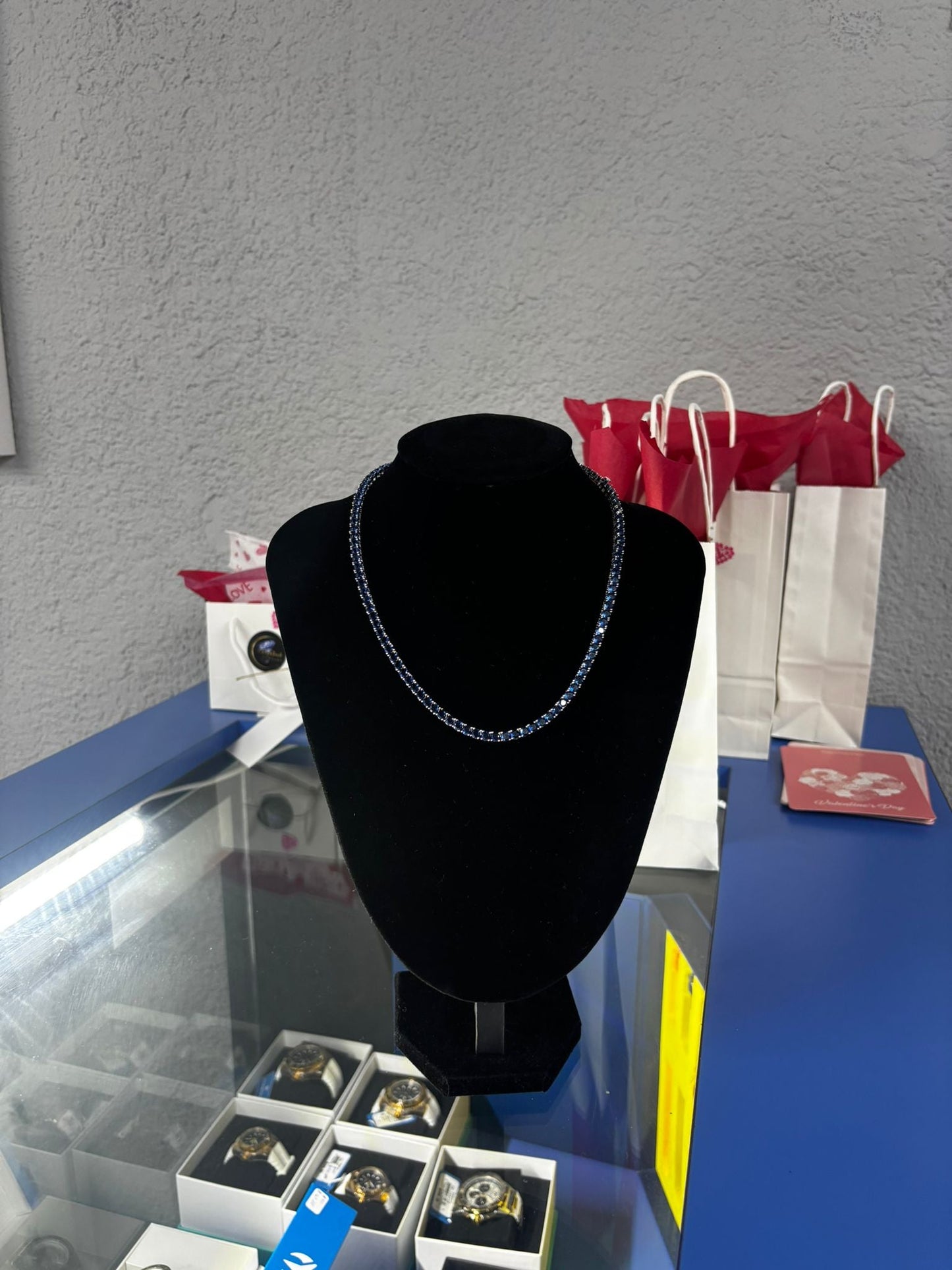 Tennis chain azul