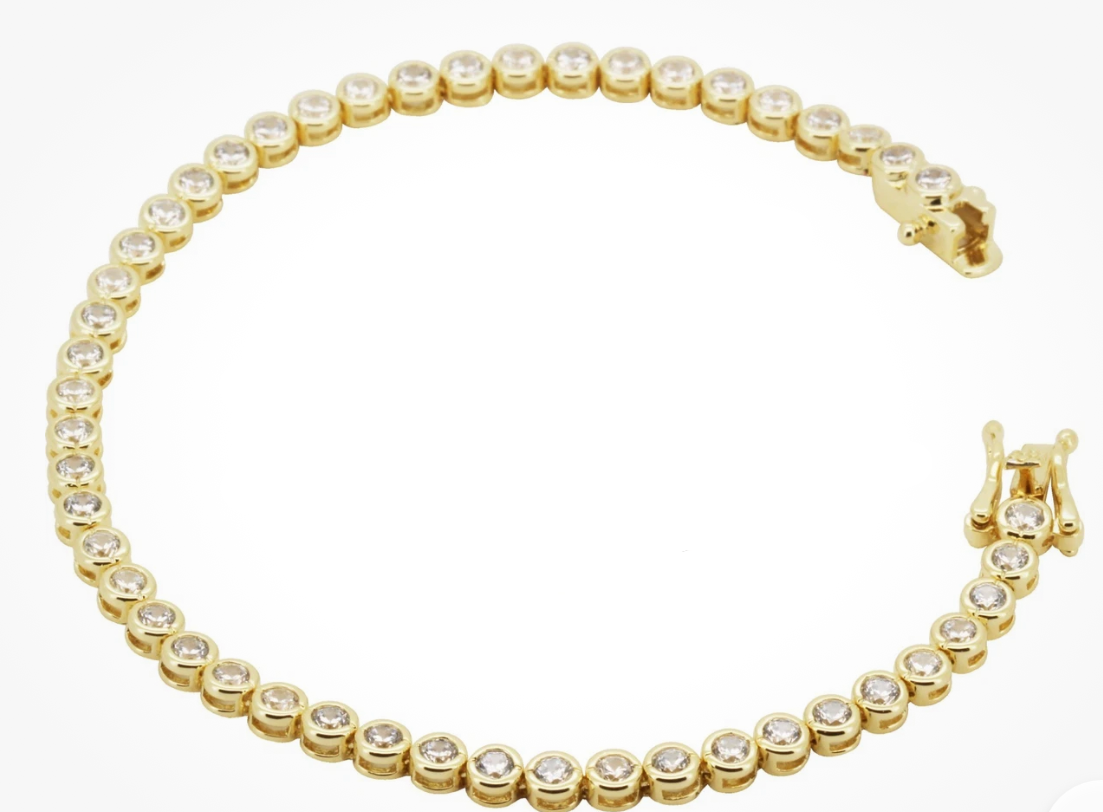 Pulsera Tennis Chain Bezel