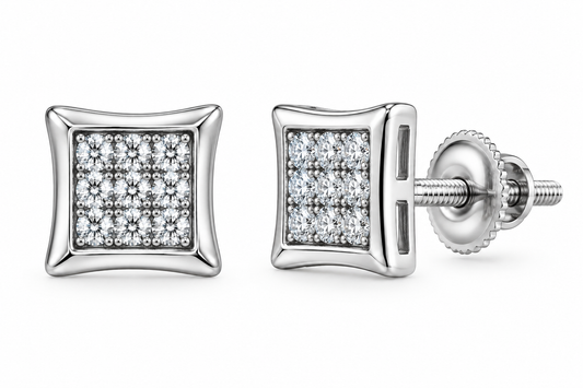 Pantallas 6mm Square Moissanite