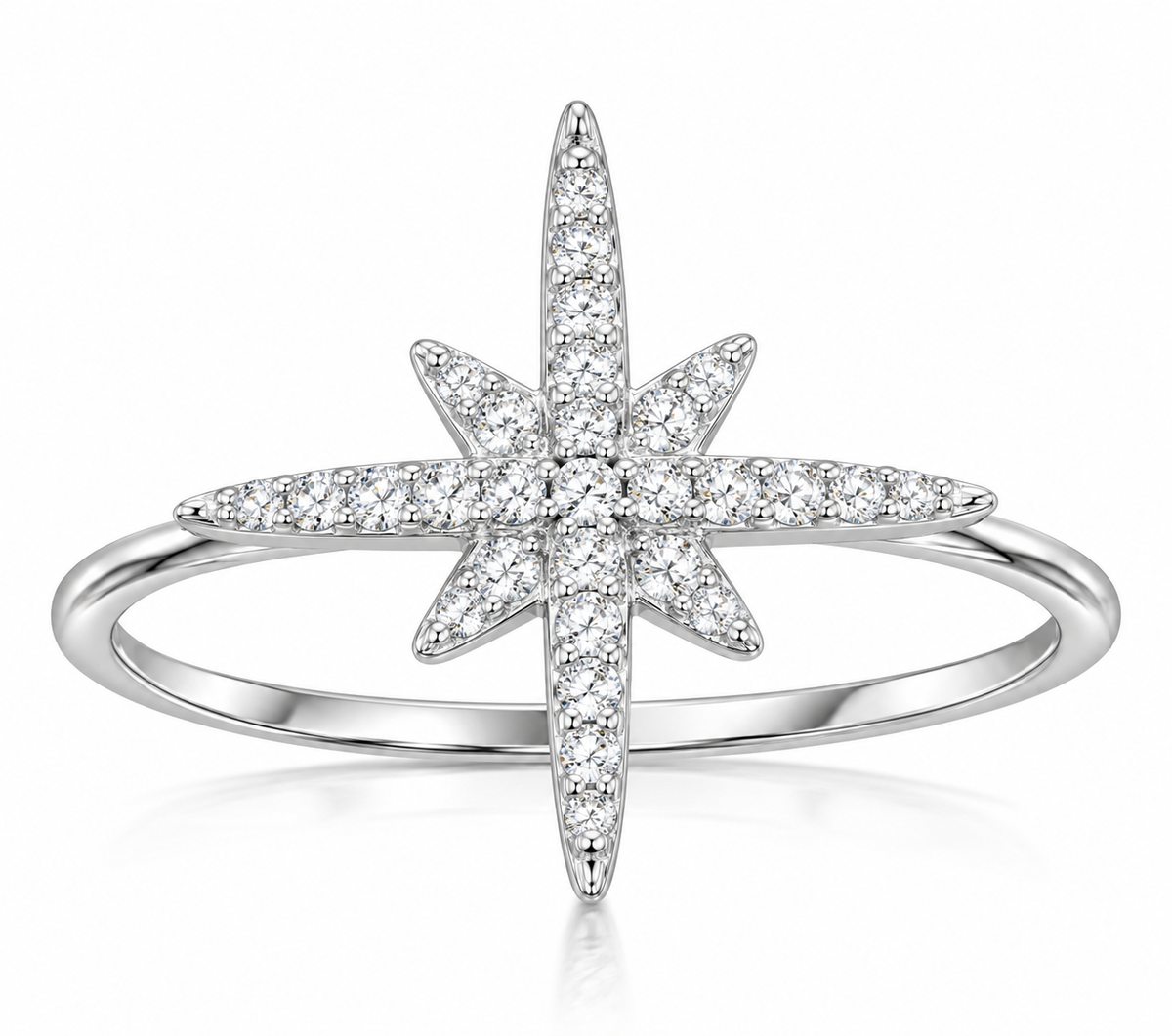 Sortija con forma de estrella