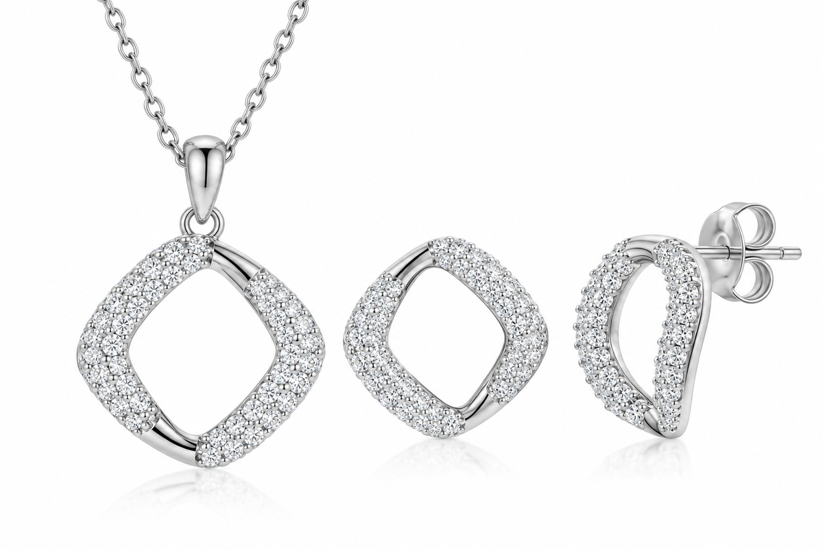Set cadena y pantallas cuadrado