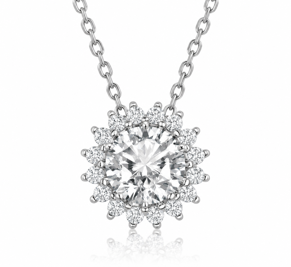 Cadena con CZ redonda
