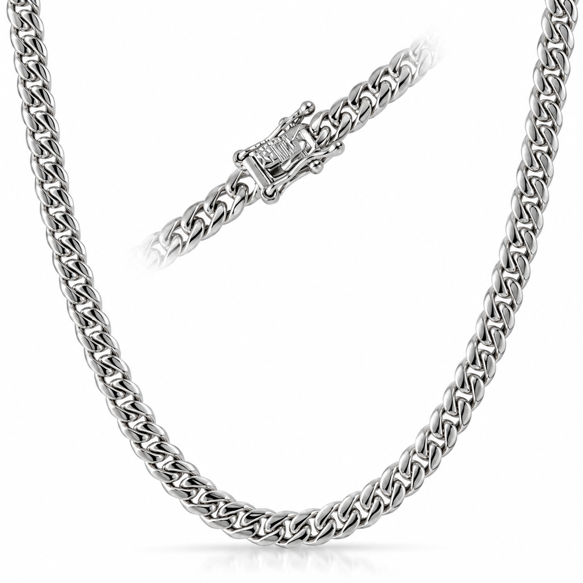 Miami cubana 6mm stainless steel